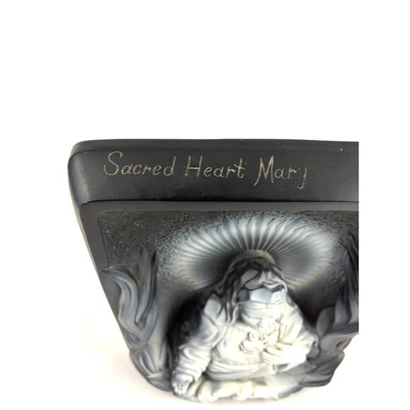 Vintage Sacred Heart Mary Chalkware By Creative Arts Inc USA 1960s Religious - Picture 9 of 16